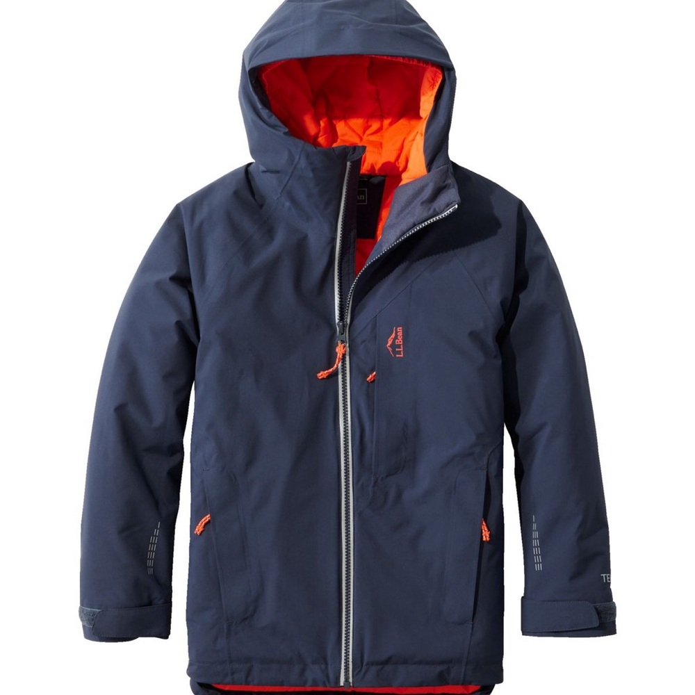 L.L. Bean Kids' Waterproof Insulated Jacket - size 14/16 - Navy - like new!